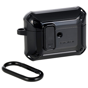 エレコム AirPods Pro 3 ZEROSHOCK Lock ハイブリッドケース ブラック AVA-AP07ZEROLBK-イメージ1