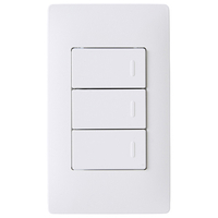 パナソニック アドバンスシリーズ埋込トリプルスイッチB(片切)(プレート付) マットホワイト/P WTAP50013WP