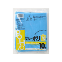 システムポリマー ゴミ袋 青 70L 10枚×30袋 1箱(30袋) F840679-E-72