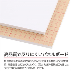 ハクバ ワンタッチパネルボード PRO B2サイズ ホワイト FOPWP-B2-イメージ2
