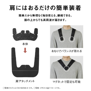 パナソニック 高周波治療器 コリコランワイド3D グレージュ EW-RA560-H-イメージ8