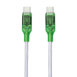 re:colors PD100W対応USB Type-C to C ケーブル(1m) ライム CPRC2U2CTC100WG-イメージ1