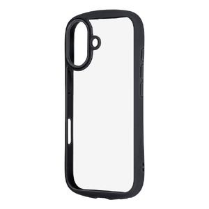 レイ・アウト iPhone 17用ハイブリッドタフケース Puffull +レンズガードリング / ブラック RT-P52CMD1/B-イメージ1