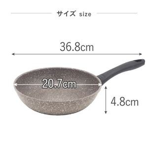 藤栄 マーブルコーティングフライパン(20cm) ウルトラライトパン GY ULﾏ-ﾌﾞﾙｺ-ﾃｲﾝｸﾞﾌﾗｲﾊﾟﾝ20GY-イメージ6
