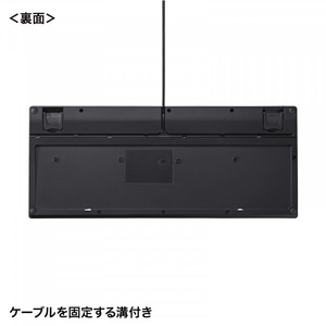 サンワサプライ USBハブ付コンパクトキーボード SKB-KG3UH3BK-イメージ11