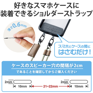 エレコム ショルダーストラップ カジュアルタイプ オリーブ P-STSDH2ROV-イメージ2