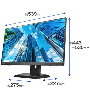 I・Oデータ 23．8型ワイド液晶ディスプレイ (抗菌モデル) LCD-D242SA-F-AG-イメージ2