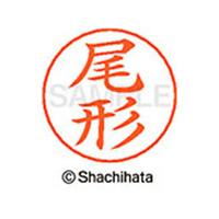 シヤチハタ ネームペン用ネーム シルバー 既製 尾形 FC46374-X-GPS-0603