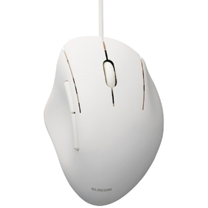 エレコム SHELLPHA USB有線マウス[5ボタン/Mサイズ] ホワイト M-SH20UBSKWH-イメージ1
