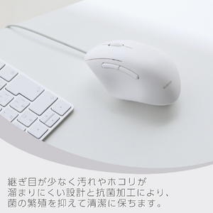 エレコム SHELLPHA USB有線マウス[5ボタン/Mサイズ] ホワイト M-SH20UBSKWH-イメージ6