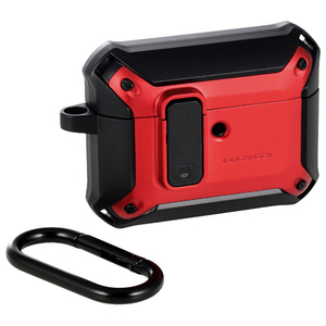 エレコム AirPods Pro 3 ZEROSHOCK Lock ハイブリッドケース レッド AVA-AP07ZEROLRD-イメージ1