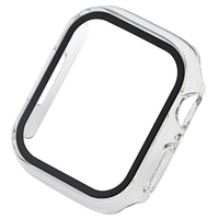 エレコム Apple Watch Series 7(41mm)用フルカバーケース プレミアムガラス セラミックコート/硬度10H/指紋防止/飛散防止設計/高透明 クリア AW21BFCGCCR