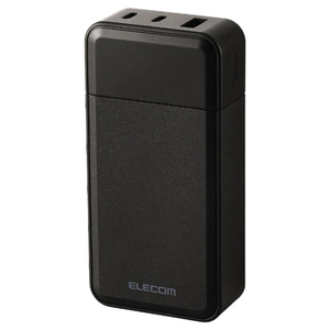 エレコム 残量が見える高出力モバイルバッテリー(10000mAh/30W) ブラック DE-C51L-10000BK エレコム 残量が見える高出力モバイルバッテリー(10000mAh/30W) ブラック DE-C51L-10000BK