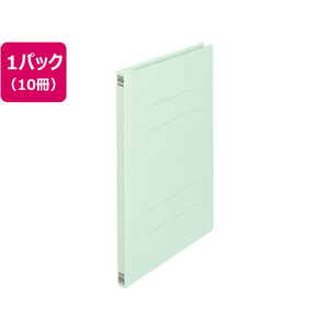 プラス 2つ折フラットファイル A4タテ ブルー 10冊 NO.025F FCA6392-79-095 NO025F-イメージ1