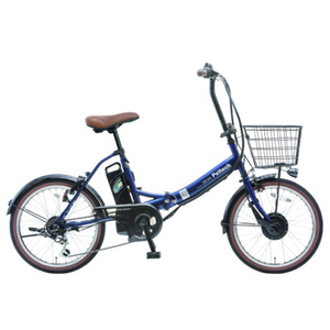 PELTECH TDN-206LN-BK-8AH ノーパンク 折り畳み電動アシスト自転車 20