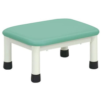 高田ベッド 足踏み台(ミニステップ)ビニルレザーライトグリーン 20cm FCG326E-23-2769-0005