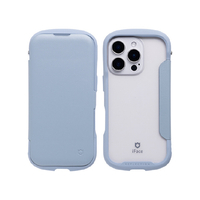 Ｈａｍｅｅ iPhone 16 Pro用ダイアリークリアケース I FACE REFLECTION ペールブルー 41-980347