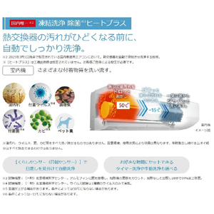 日立 「工事代金別」 14畳向け 自動お掃除付き 冷暖房エアコン e angle select 日立ルームエアコン 白くまくん Wシリーズ RASWM4025DE5WS-イメージ5