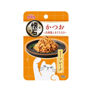 ペットライン 懐石レトルト フレーク かつお・白身魚とまぐろ入り 魚介旨みフレーク 40g FCJ228U-KSR-4-イメージ1