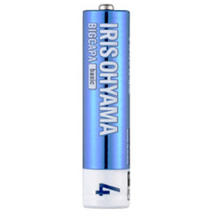 アイリスオーヤマ アルカリ乾電池単4形 4本パック BIGCAPA basic LR03BB/4P-イメージ4