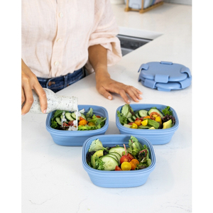stojo 弁当箱 stojo BOX 700ml 1段 大人 食洗機 電子レンジ 折りたためる STEEL BX24-STE-イメージ4