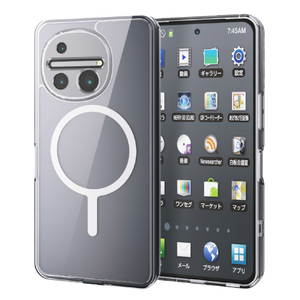 エレコム AQUOS R11用 ハイブリッドケース 極限 MAGKEEP ホワイト PM-S262MAG02KWH-イメージ2