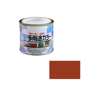 アサヒペン 水性多用途カラー 1/5L 赤さび AP9016683-イメージ1