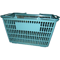 江部松商事 ショッピングバスケット F-101 ブルーグリーン FC083LX-8070520