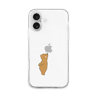 AKAN iPhone 16用ソフトクリアケース リングの香りを堪能 ベア AK27035I16