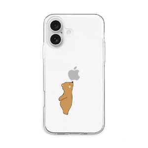 AKAN iPhone 16用ソフトクリアケース リングの香りを堪能 ベア AK27035I16-イメージ1
