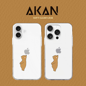 AKAN iPhone 16用ソフトクリアケース リングの香りを堪能 ベア AK27035I16-イメージ2