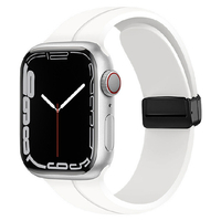 GAACAL Apple Watch Series 1-8/SE1-2 [38/40/41mm]用マグネット式シリコンバンド ホワイト W00302WA