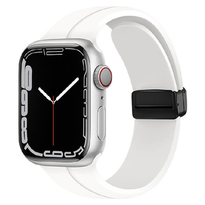 GAACAL Apple Watch Series 1-8/SE1-2 [38/40/41mm]用マグネット式シリコンバンド ホワイト W00302WA-イメージ1