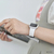 GAACAL Apple Watch Series 1-8/SE1-2 [38/40/41mm]用マグネット式シリコンバンド ホワイト W00302WA-イメージ2
