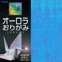 エヒメ紙工 オーロラおりがみ(型入り) ｵ-ﾛﾗｵﾘｶﾞﾐO-2015