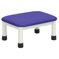 高田ベッド 足踏み台(ミニステップ)ビニルレザーライトブルー 20cm FCG326P-23-2769-0006