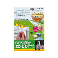 コクヨ プリンタを選ばないはかどりラベル各社共通30面100枚 F883325-KPC-E1301-100