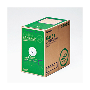 エレコム EU RoHS指令準拠 LANケーブル(Cat5e 単線) 300m LD-CT2/WH300/RS-イメージ1