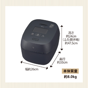 象印 圧力IH炊飯ジャー(5．5合炊き) 炎舞炊き 黒 NX-AA10-BZ-イメージ11