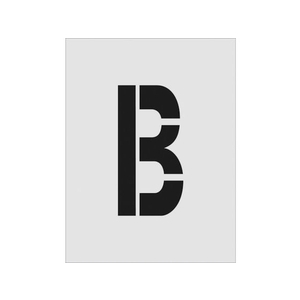 アイマーク ステンシル B 文字サイズ250×125mm FC802JD-8186149-イメージ1