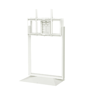 ナカムラ 32～80型対応 首振り機能付き 壁寄せテレビスタンド WALL FRAMESTAND EQUALS・WALLシリーズ サテンホワイト WLTV45111-イメージ2