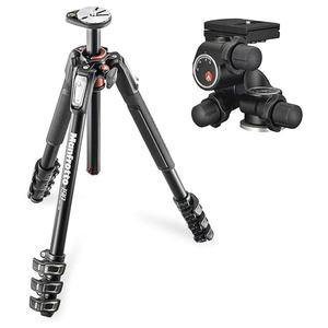 Manfrotto JP-MK190A4-410 190プロアルミニウム4段三脚+410ギア