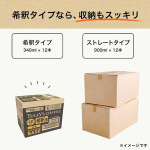 伊藤園 タリーズコーヒー TULLY’S COFFEE ESPRESSO BASE 無糖 340mL 12本 FCE378M-イメージ6