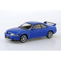 アオシマ 1/32 ニッサン R33 スカイラインGT-R(ブルー) 楽プラ スナップキット No.21-BE Aﾗｸﾌﾟﾗ21BER33GTRﾌﾞﾙ-