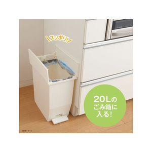 オルディ 結びひも付ポリ袋 20L 半透明 100枚入 FC026PD-DT-HN20-100-イメージ6