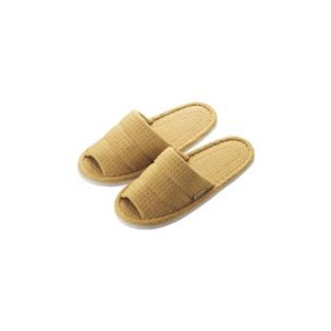トラスコ中山 TRUSCO　オープンワッフルスリッパ　ブラウン C-4822-イメージ1