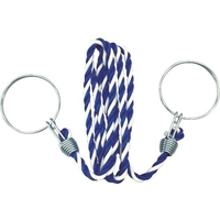 トラスコ中山 コーン用ロープ 標識 青×白 12mm×2m ロープ標識青×白青／白 FC693GF-8558129
