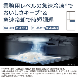 パナソニック 525L 6ドア冷蔵庫 ヘアラインシャンパン NR-F53HV2-N-イメージ8