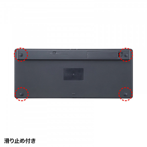 サンワサプライ ワイヤレススリムキーボード ブラック SKB-WL36BK-イメージ7
