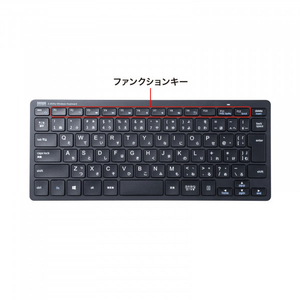 サンワサプライ ワイヤレススリムキーボード ブラック SKB-WL36BK-イメージ8